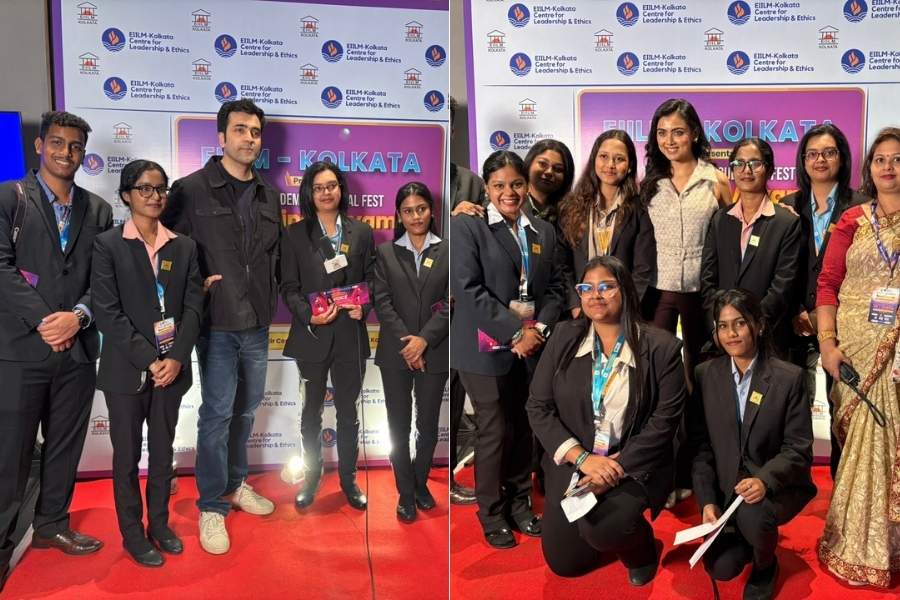 Abir Chatterjee and Idhika Paul at the event