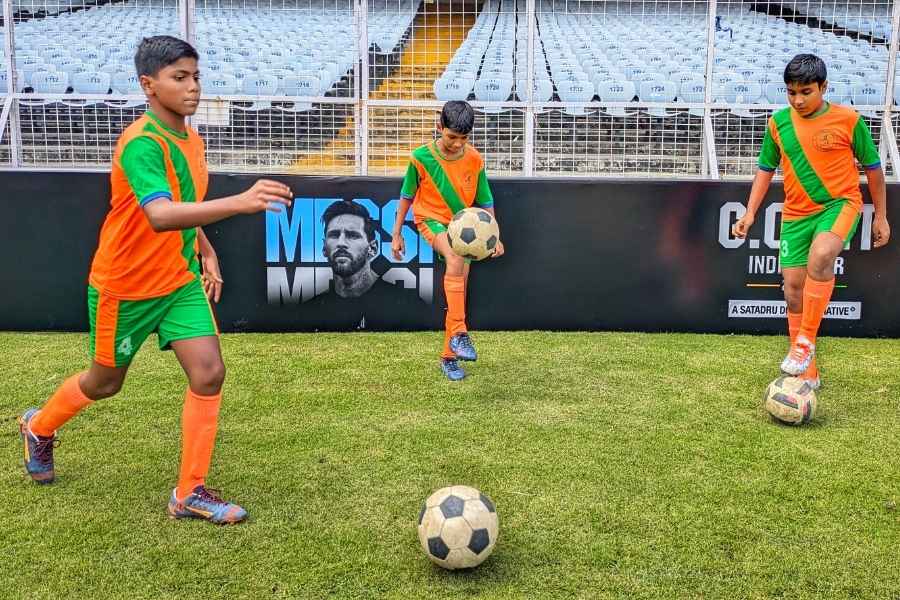 Messi will be conducting a masterclass with children. And the children, too, have begun their prep as they get the biggest shot of their young footballing lives