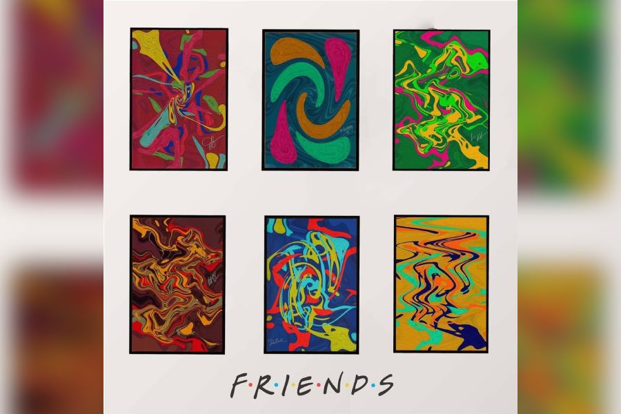 Stars of the iconic American sitcom F.R.I.E.N.D.S have teamed up with non-profit organisation Soundwaves Art for a special collection of artwork inspired by the show’s theme song. 