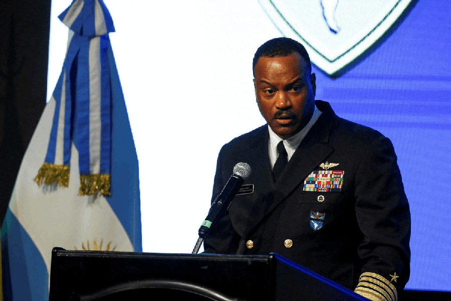 File photo: U.S. Navy Admiral Alvin Holsey, commander of U.S. Southern Command (SOUTHCOM), hosts the South American Defense Conference (SOUTHDEC), in Buenos Aires, Argentina August 20, 2025.