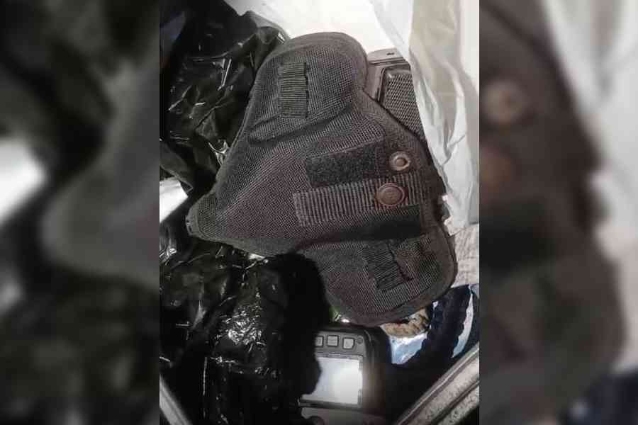 The revolver, body camera and uniform that the constable allegedly left behind