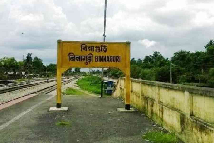 The Binnaguri railway station in Jalpaiguri, which received the “Eat Right Station” certification by FSSAI. File picture