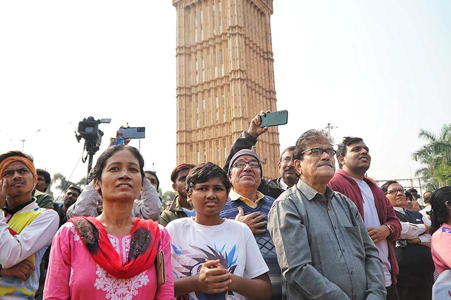 The 70-foot-tall statue of the G.O.A.T will now become a landmark for visitors as they cross through Lake Town