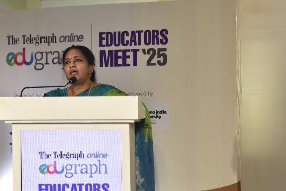The final academic keynote came from Prof. Manoshi Roychowdhury, Co-Chairperson of Techno India Group and Co-Chancellor of Techno India University. Her address highlighted the intersection of technology, entrepreneurship, and education, stressing the need for holistic development frameworks in Indian institutions.