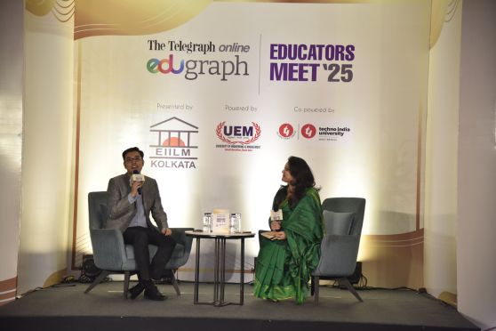 Anupam Roy engaged the audience in a compelling session that blended artistic perspective with reflections on education, motivation, and youth aspirations. His presence added a refreshing layer of artistry to an otherwise academically driven gathering. Known for his evocative lyrics and soulful compositions, he brought with him a perspective that transcended conventional educational discourse.