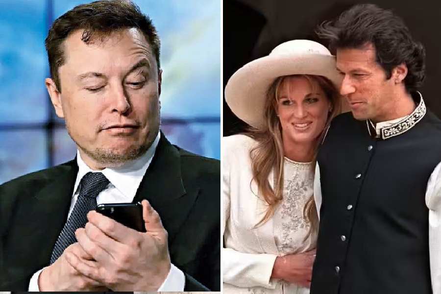 Elon Musk (L) | Imran Khan and Jemima Goldsmith