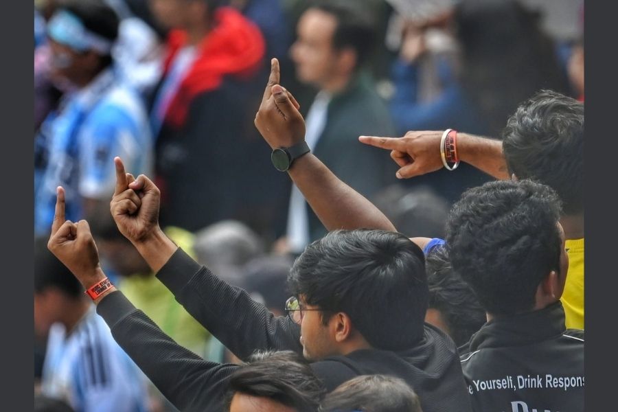 The gestures were clear and frustration filled the air at Salt Lake stadium