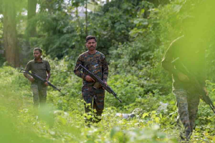 An anti-Maoist operation in Bastar, Chhattisgarh. 