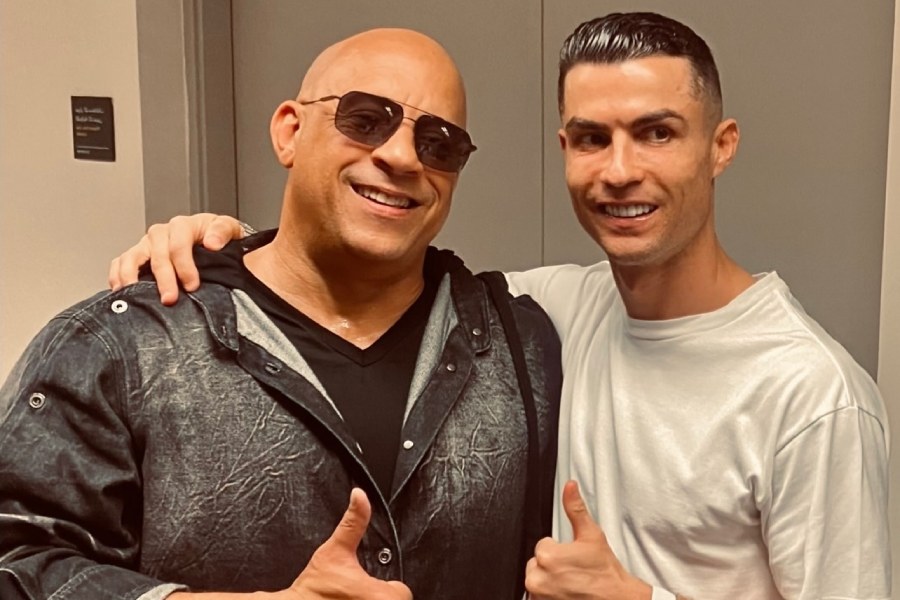 Vin Diesel with Christiano Ronaldo