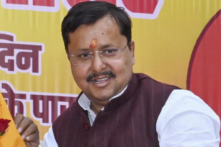 Bihar minister Nitin Nabin at the Karyakarta Samman Samaroh function, in Patna, Sunday, Dec. 14, 2025.