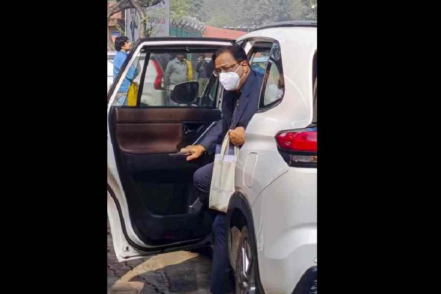 Yes Bank founder Rana Kapoor arrives at the ED office in New Delhi on Monday.