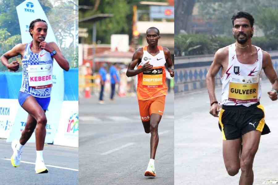 Asefa Kebede, Joshua Cheptegei, Gulveer Singh