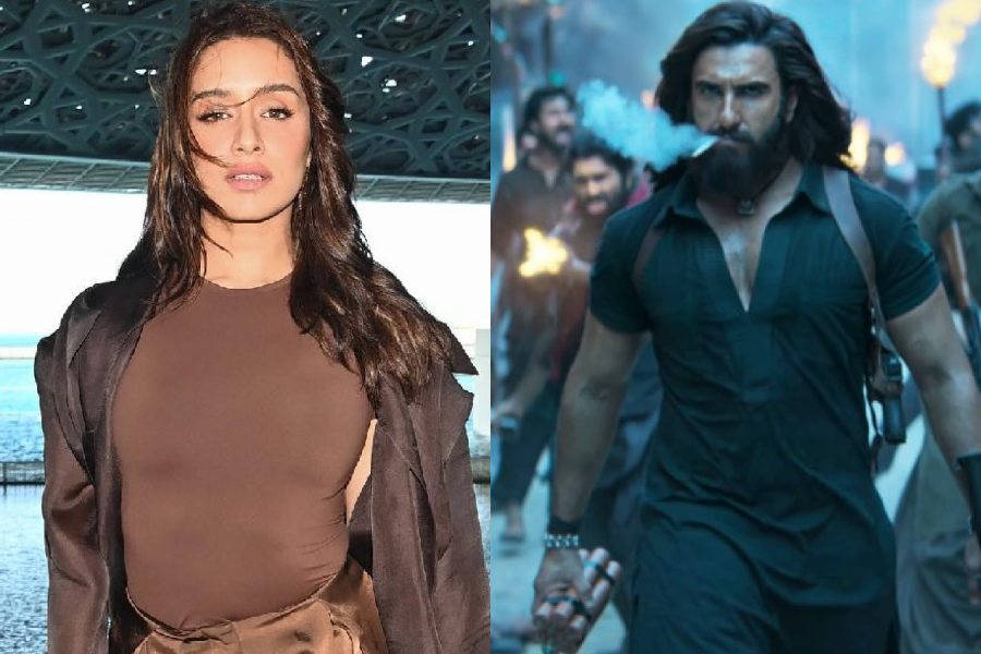 (left to right) Shraddha Kapoor, Ranveer Singh in ‘Dhurandhar’