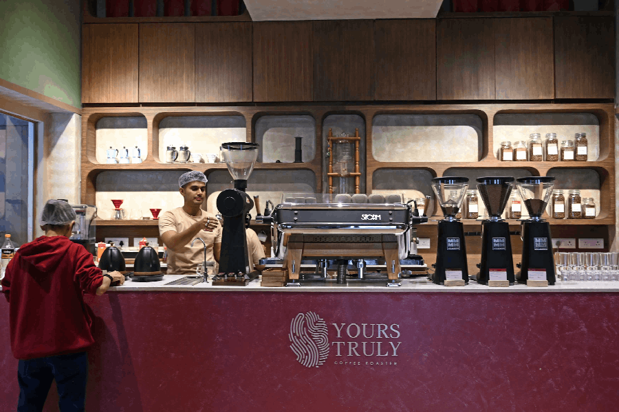 The Coffee Bar at Yours Truly is neat, clean and aesthetic