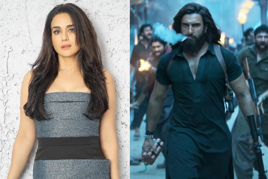 (left to right) Preity Zinta, Ranveer Singh in ‘Dhurandhar’