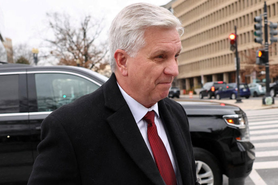 U.S. Federal Reserve chair candidate Christopher Waller arrives for a meeting with U.S. President Donald Trump at the White House in Washington, D.C., U.S., December 17, 2025.