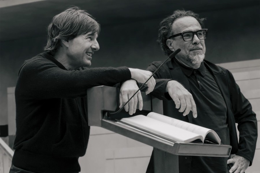 Tom Cruise with Alejandro G. Iñárritu