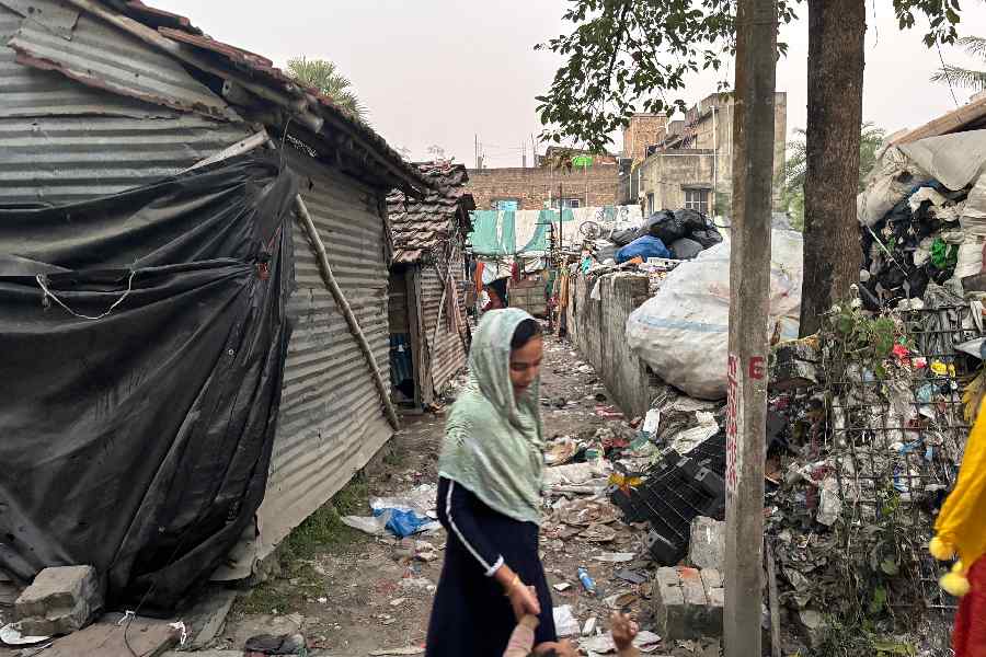 Life is normal as ever in the bustees in the Ghuni area, after the media claimed a mass exodus of illegal immigrants from the area.