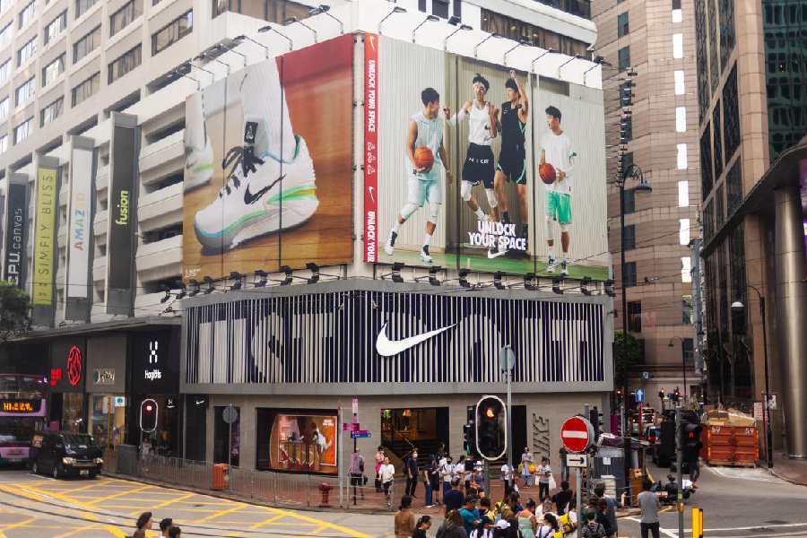 A Nike store in Hong Kong