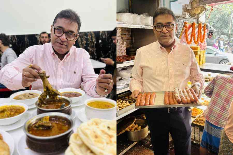 Shiladitya tries his choice of food for breakfast experience in winter morning