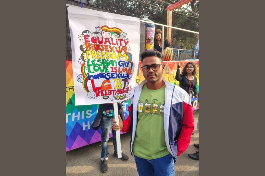 Vivek Biswas, a 20-year-old from Murshidabad, back for his third walk