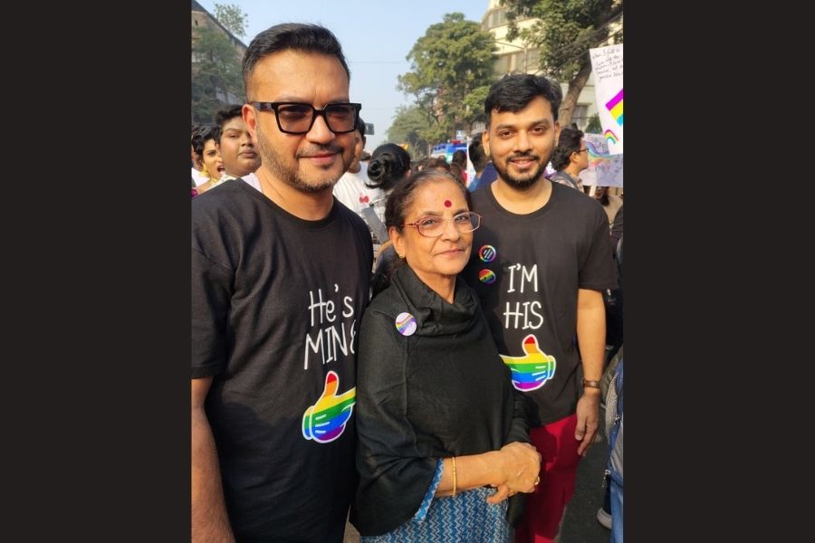 Pratik from Kolkata and Prajak from Maharashtra, accompanied by Pratik’s mother