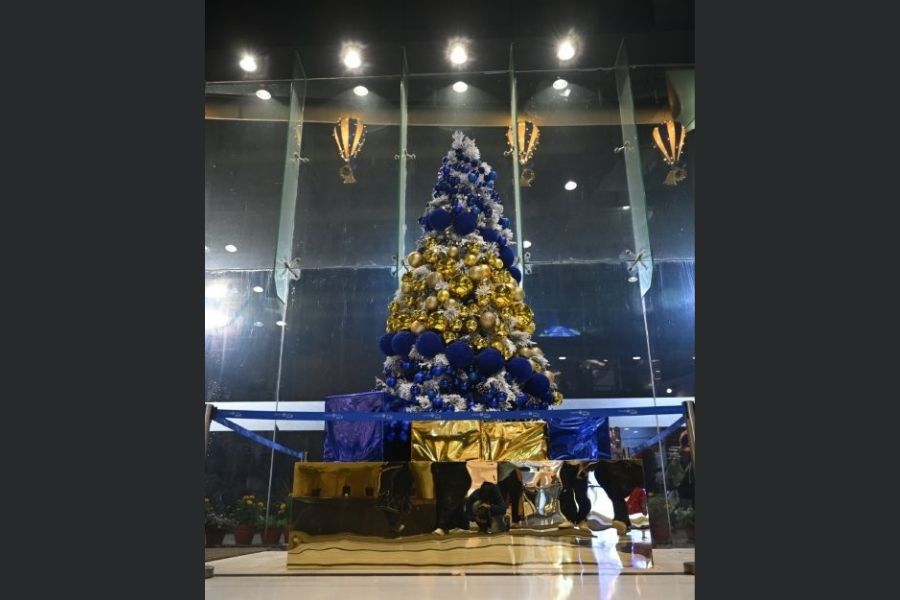 South City Mall has wrapped itself in winter cheer as festive décor and music usher in the Christmas shopping season