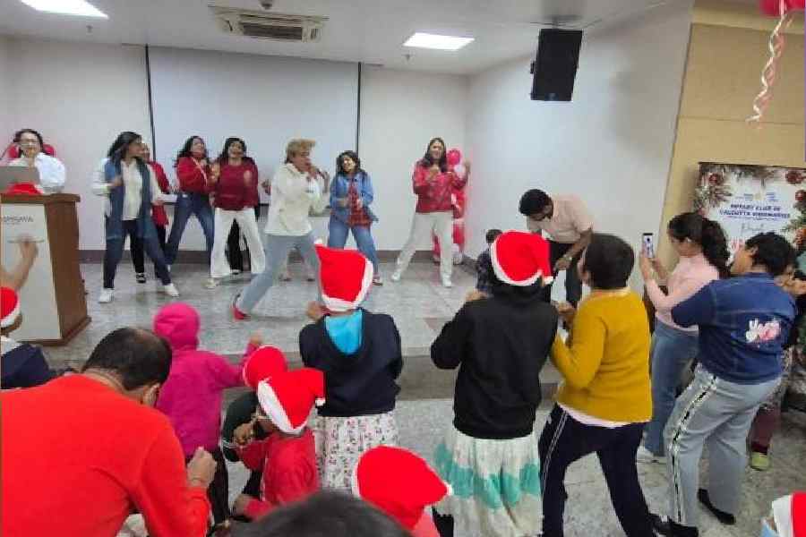 The Christmas carnival at Premashraya, a residential facility of Tata Medical Center            in New Town, on Monday 