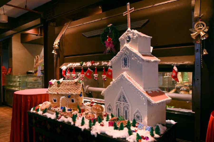 Pastries and cakes on display at The LalitGreat Eastern. Pictures by Sanat Kr Sinha