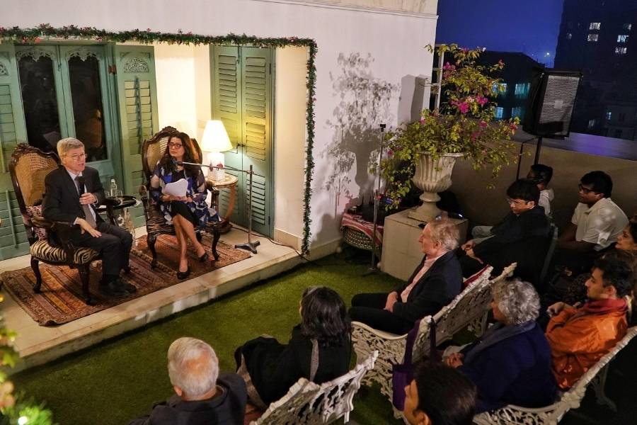 Sachs was in conversation with Isheeta Ganguly at the Glenburn Penthouse