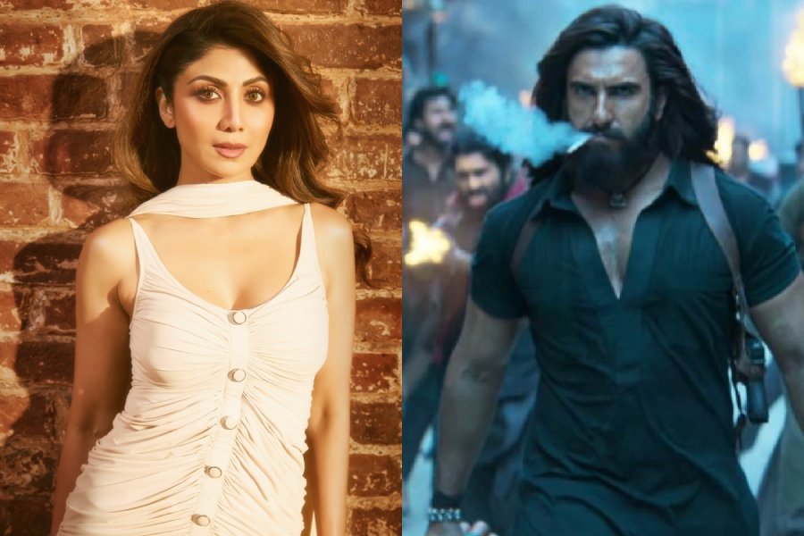 (left to right) Shilpa Shetty, A still from ‘Dhurandhar’