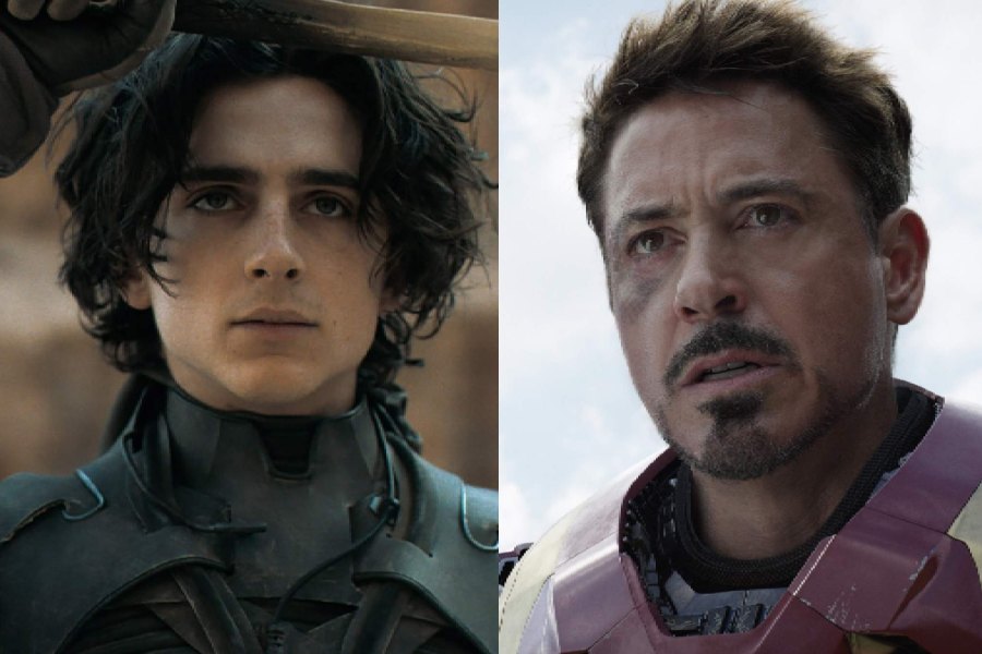 Timothee Chalamet in ‘Dune: Part One’ (2021), Robert Downey Jr. in ‘Captain America: Civil War’ (2016)