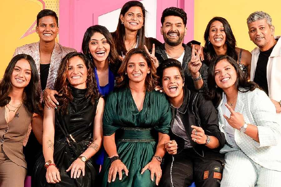 A still from ‘The Great Indian Kapil Show’ episode featuring Team India players