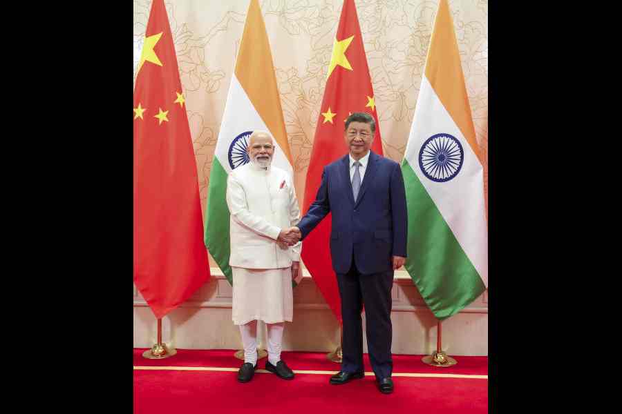Narendra Modi and Xi Jinping in Tianjin, China, on August 31.