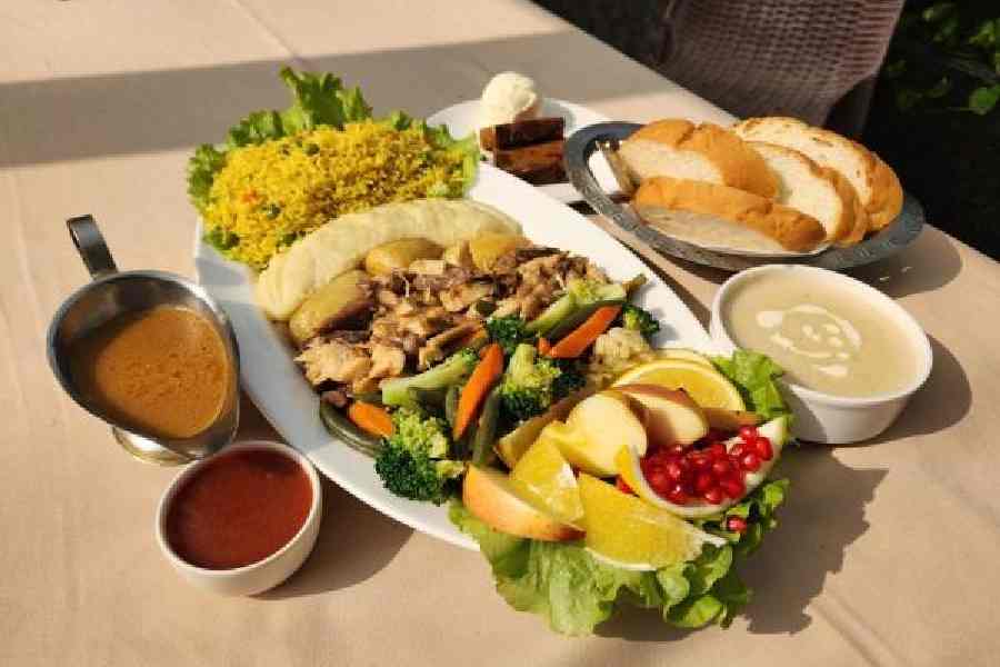 The turkey meal at Abcos Food Plaza.