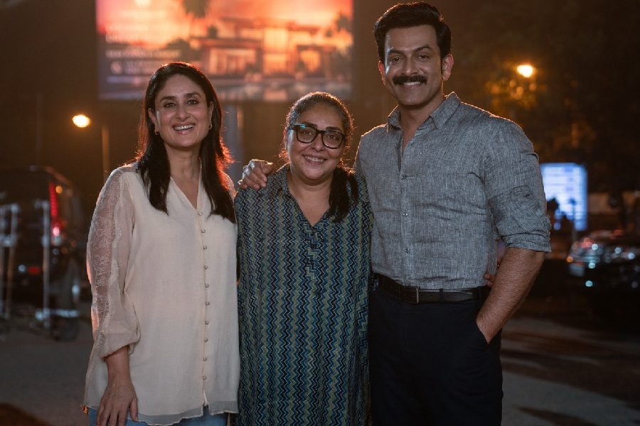 (left to right) Kareena Kapoor Khan, Meghna Gulzar and Prithviraj Sukumaran