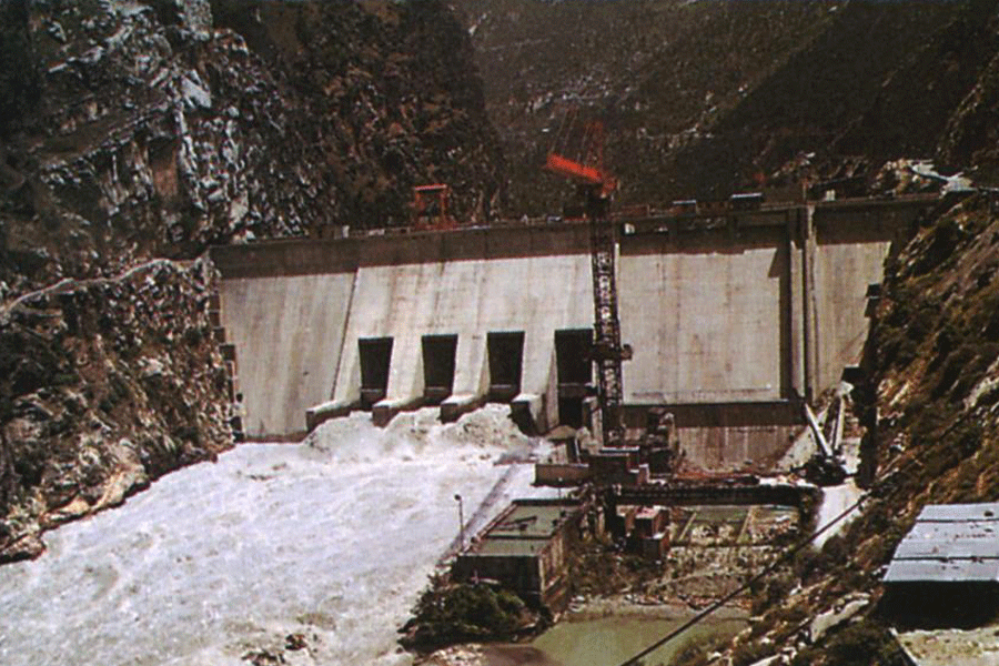 Dulhasti hydropower project at Jammu and Kashmir.
