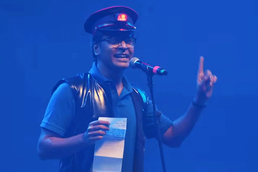 Anirban Bhattacharya during the performance at Bandstorm earlier this year