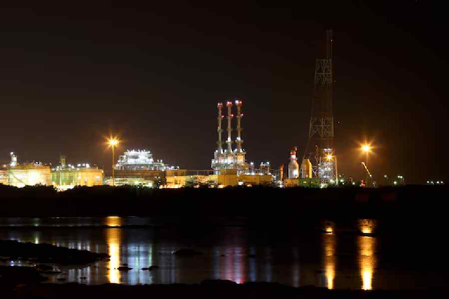 Reliance Industries' KG-D6 facility in India's Andhra Pradesh.