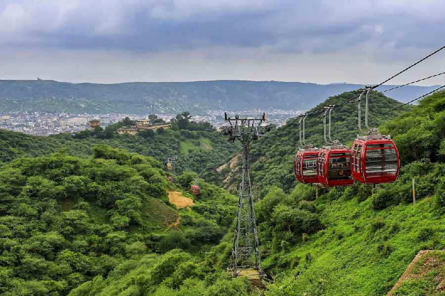 The Aravalli Hills in Jaipur. File picture