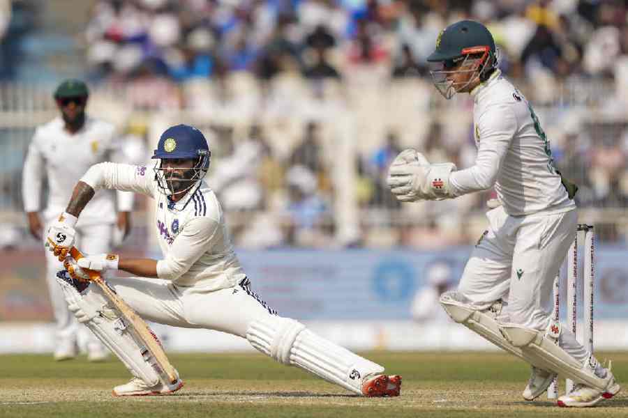 Ravindra Jadeja during the Eden Test against South Africa last month.