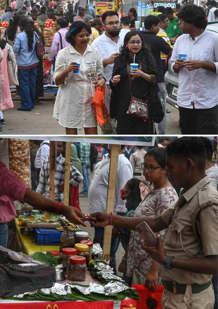 A few cool sips to keep the energy up for a long day at the fair and some paan to chew on after full belly of bhog 