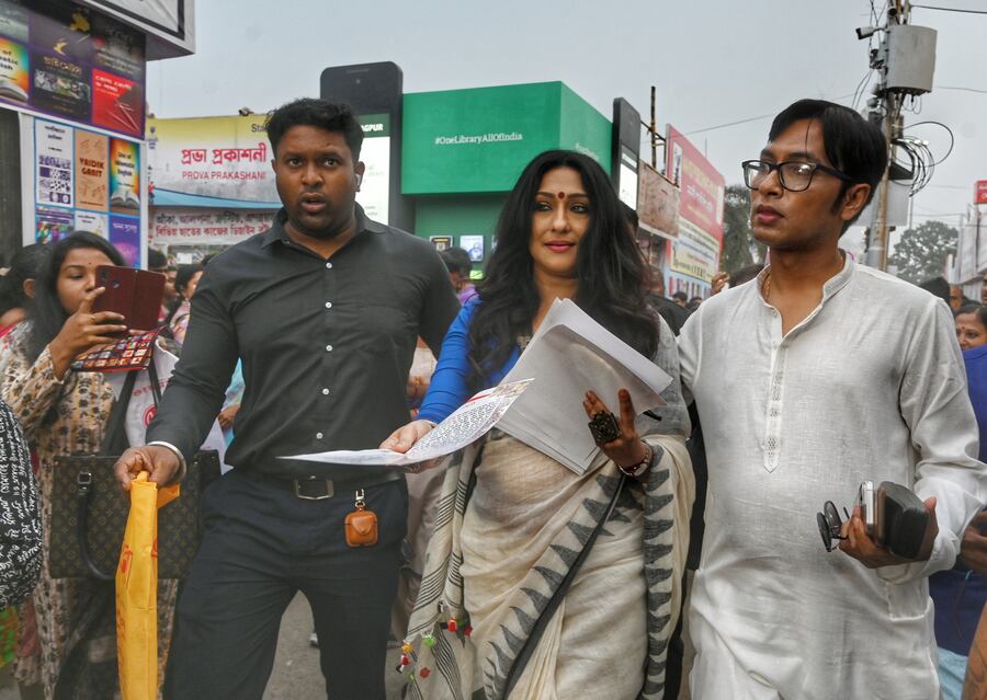 Actress Rituparna Sengupta was spotted with dancer and choreographer Avirup Sengupta