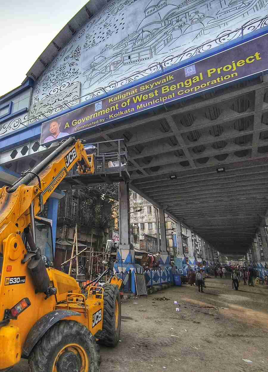 Ahead of its opening in February, the Kalighat Skywalk is receiving some final touches