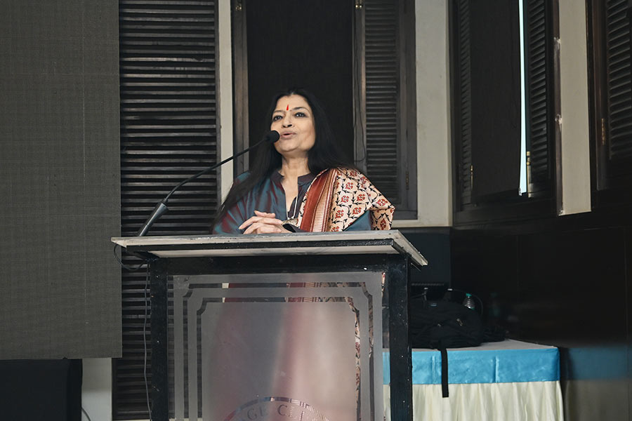 Mukherjee stressed on the multi-disciplinary approach at SNU during her keynote address