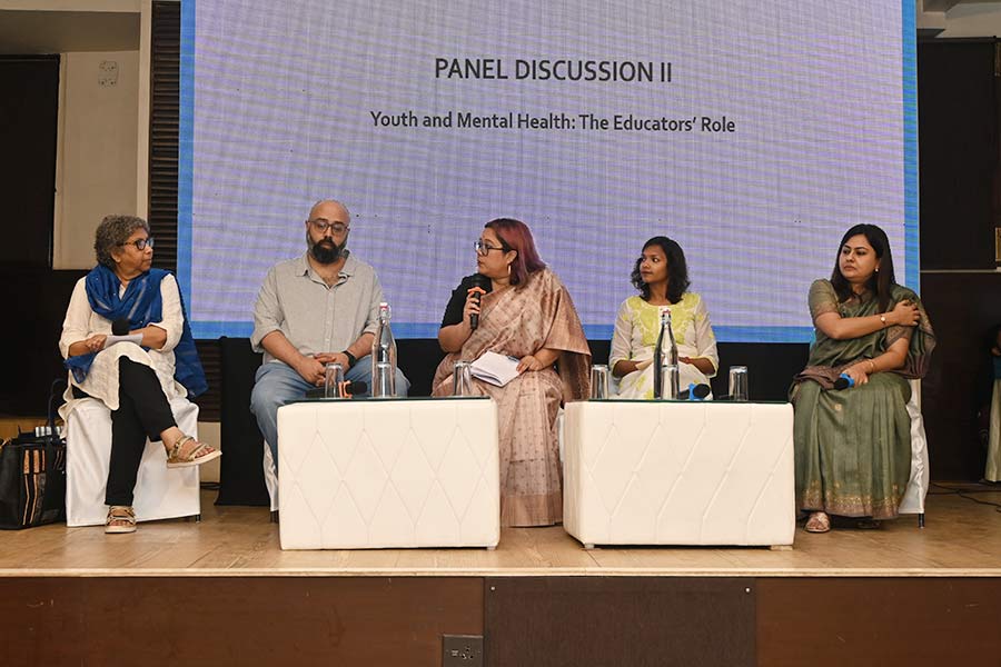 (From left) Sujata Sen, Shreevatsa Nevatia, Chandreyee Chatterjee, Aakanksha Agrawal and Priyanka Bhoopal Bhattacharyya