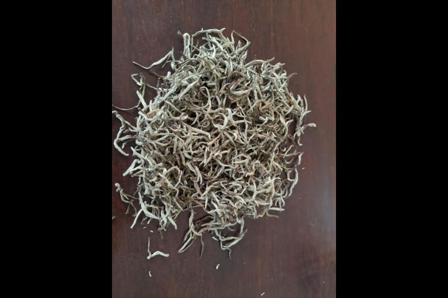 The Silver Needle White Imperial Full Moon Tips tea.