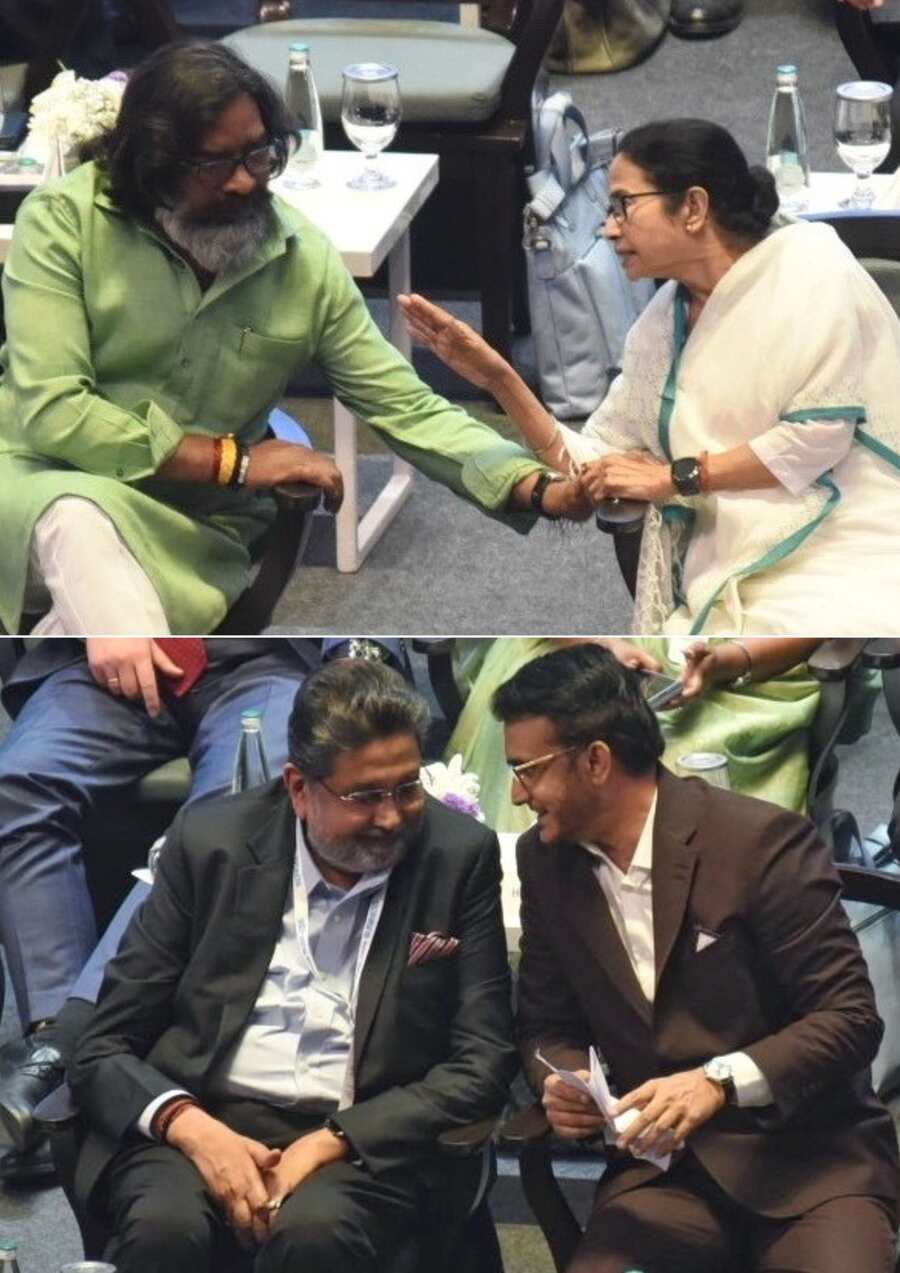 Other dignitaries like the Harshvardhan Neotia, chief minister of Jharkhand Hemant Soren and Sourav Ganguly were also present at the BGBS. Chief minister Mamata Banerjee addressed the inaugural speech on Wednesday