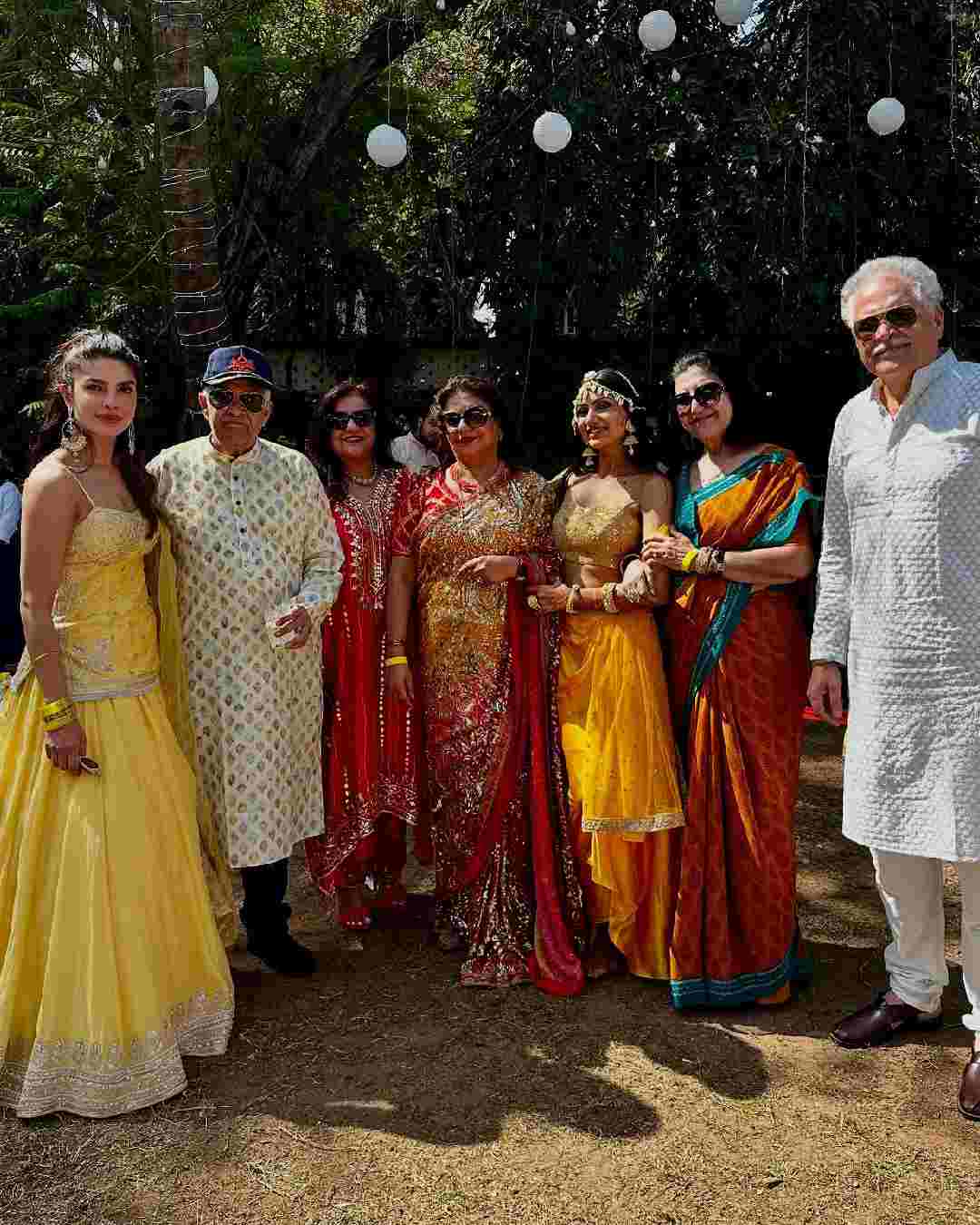 Actress Priyanka Chopra Jonas attended the pre-wedding festivities of her younger brother Siddharth Chopra on Wednesday. 