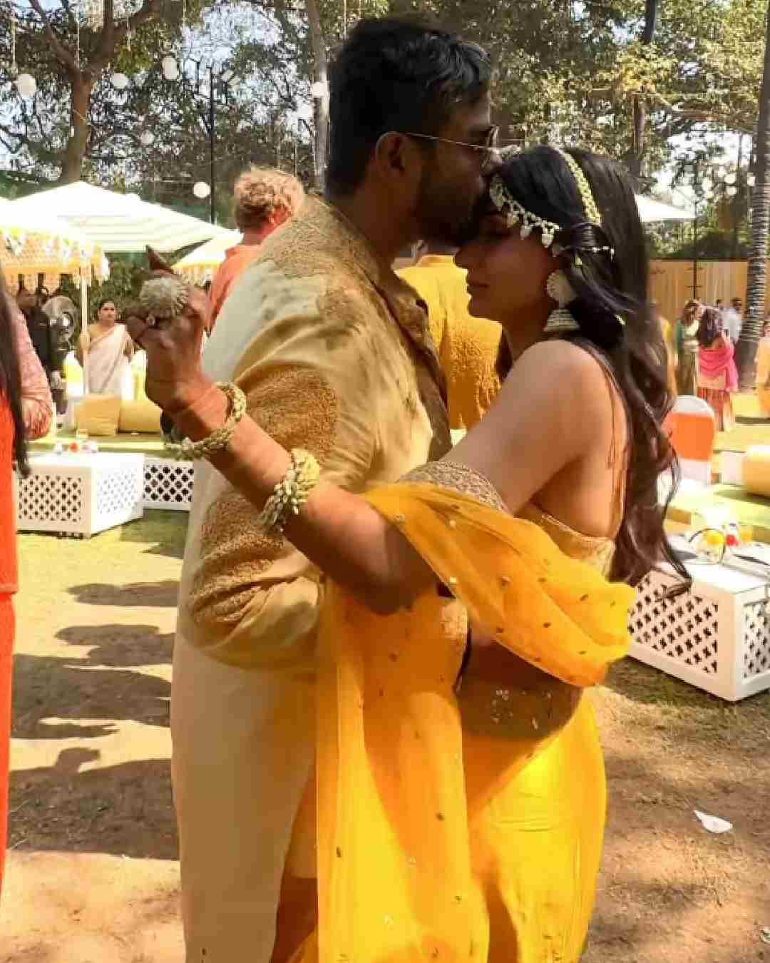 Actress Priyanka Chopra Jonas attended the pre-wedding festivities of her younger brother Siddharth Chopra on Wednesday. 